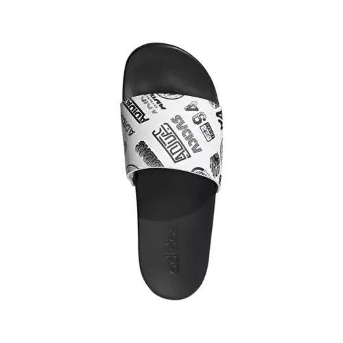 Men's Adidas Adilette Comfort Pattern Slide Sandals - Image 4