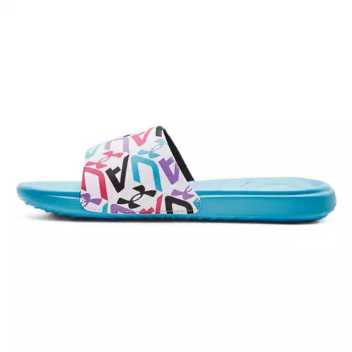 Girls' Under Armour Ansa Graphic Slide Sandals - Image 2