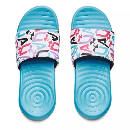 Girls' Under Armour Ansa Graphic Slide Sandals - Image 5