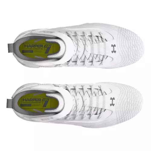 Boys' Under Armour Harper 7 Mid RM Jr. Molded Baseball Cleats - Image 3
