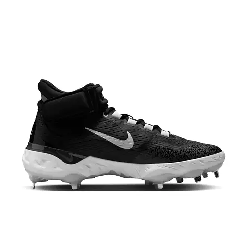 Men's Nike Alpha Huarache Elite 4 Mid Metal Baseball Cleats - Image 9