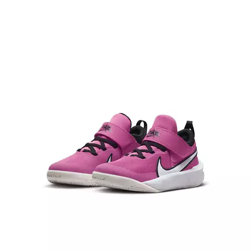 Kids' Nike Team Hustle D 10 Strap Basketball Shoes - Image 3