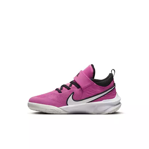 Kids' Nike Team Hustle D 10 Strap Basketball Shoes - Image 5