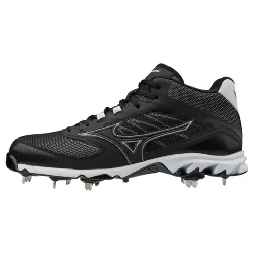 Men's Mizuno 9-Dominant 2 Mid Metal Baseball Cleats